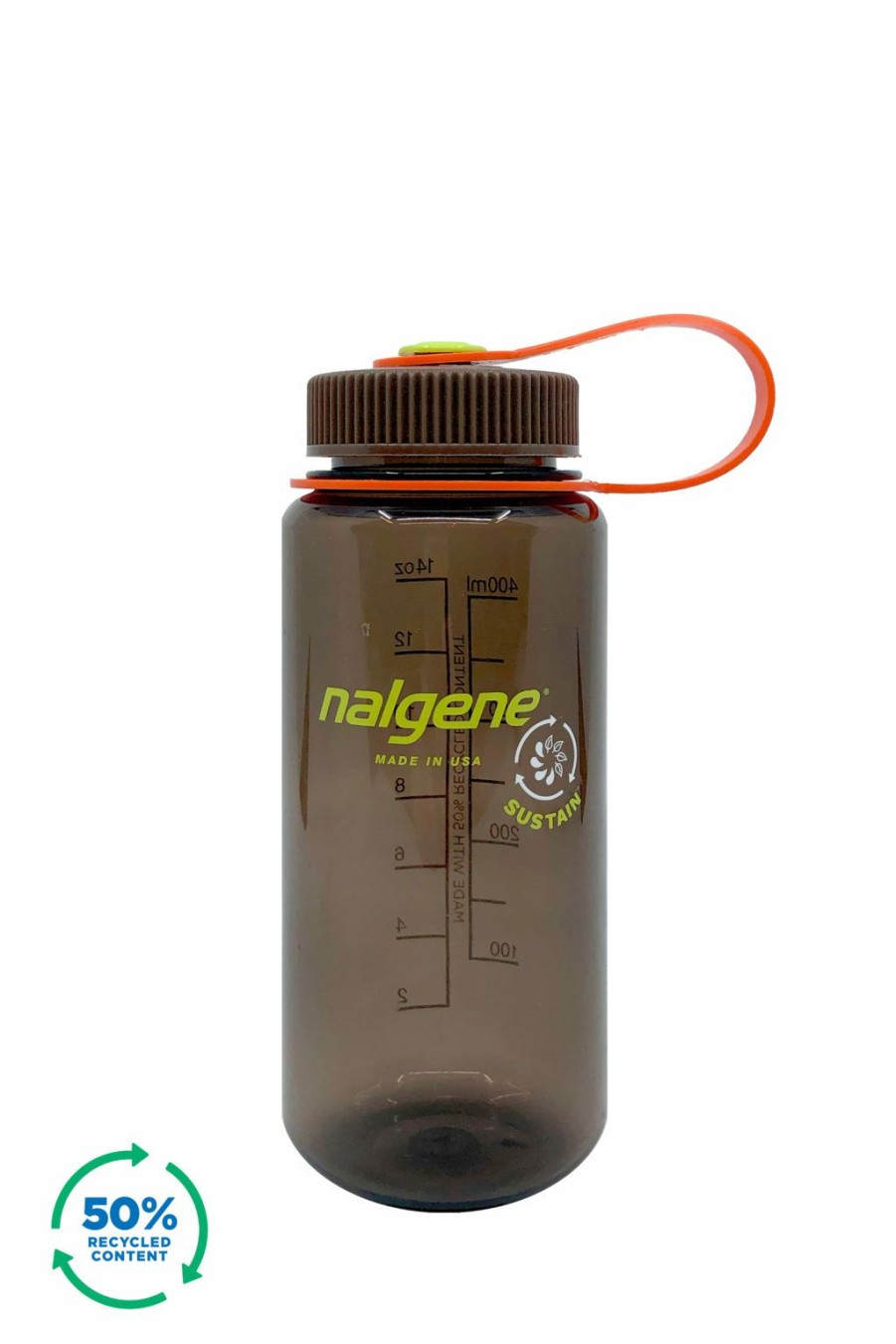 Bottles * | Free Delivery Nalgene 500Ml Tritan Sustain Widemouth Woodsman