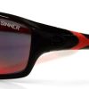 Camping Gear * | Online Sinner Eaton Sunglasses Shiny Black And Red