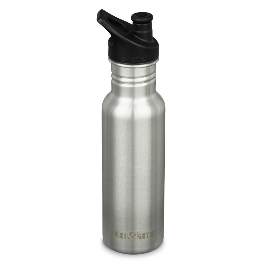 Bottles * | Free Delivery Klean Kanteen Classic Single Wall 532Ml Brushed Stainless