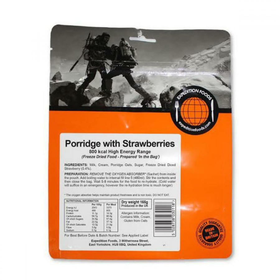 Outdoor Cooking * | Free Delivery Expedition Foods Porridge With Strawberries 800Kcal