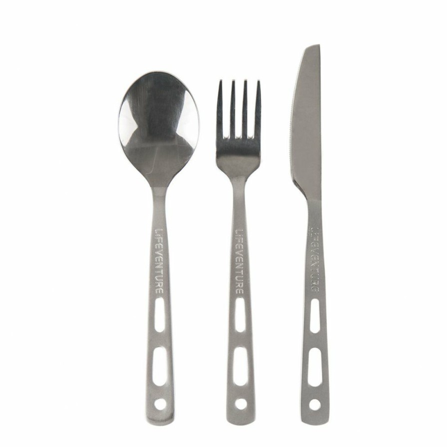 Outdoor Cooking * | Sale Lifeventure Basic Knife Fork Spoon Set