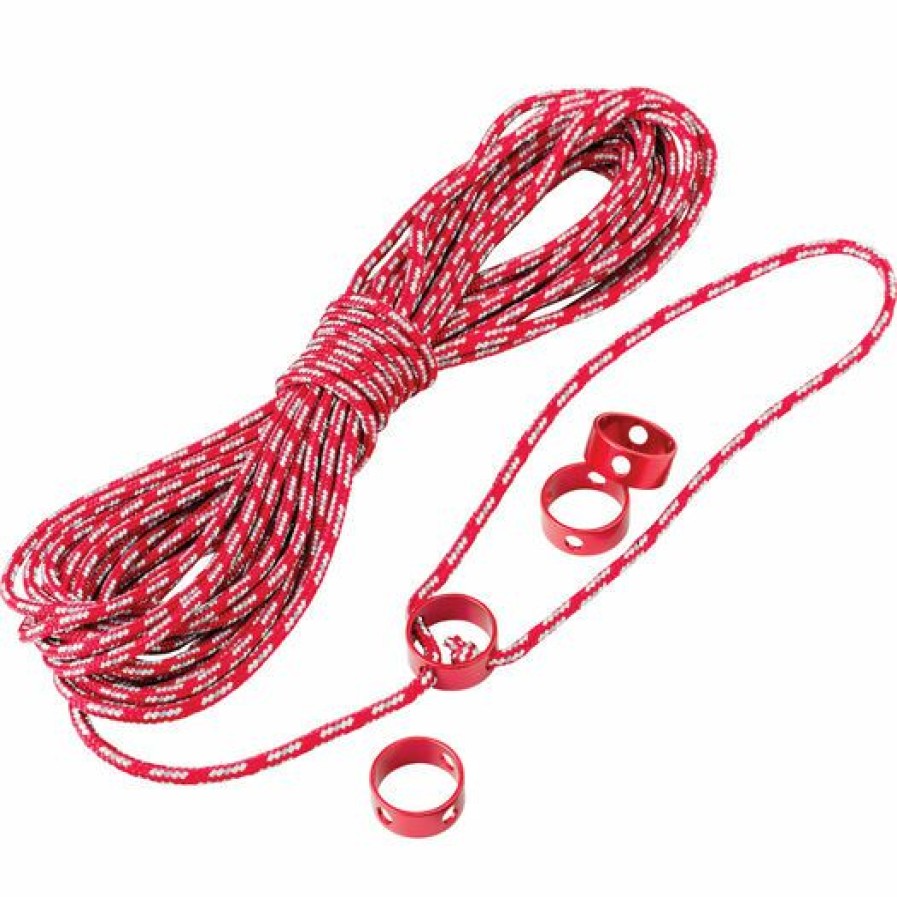 Tents * | Shop Msr Reflective Utility Cord Kit In Red