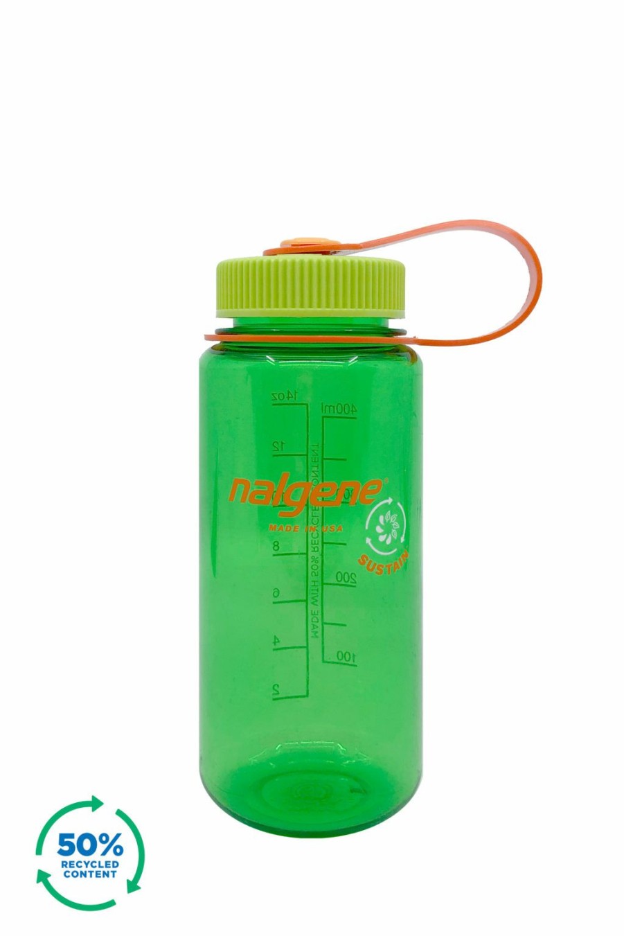 Bottles * | Wholesale Nalgene 500Ml Tritan Sustain Widemouth Melon Ball