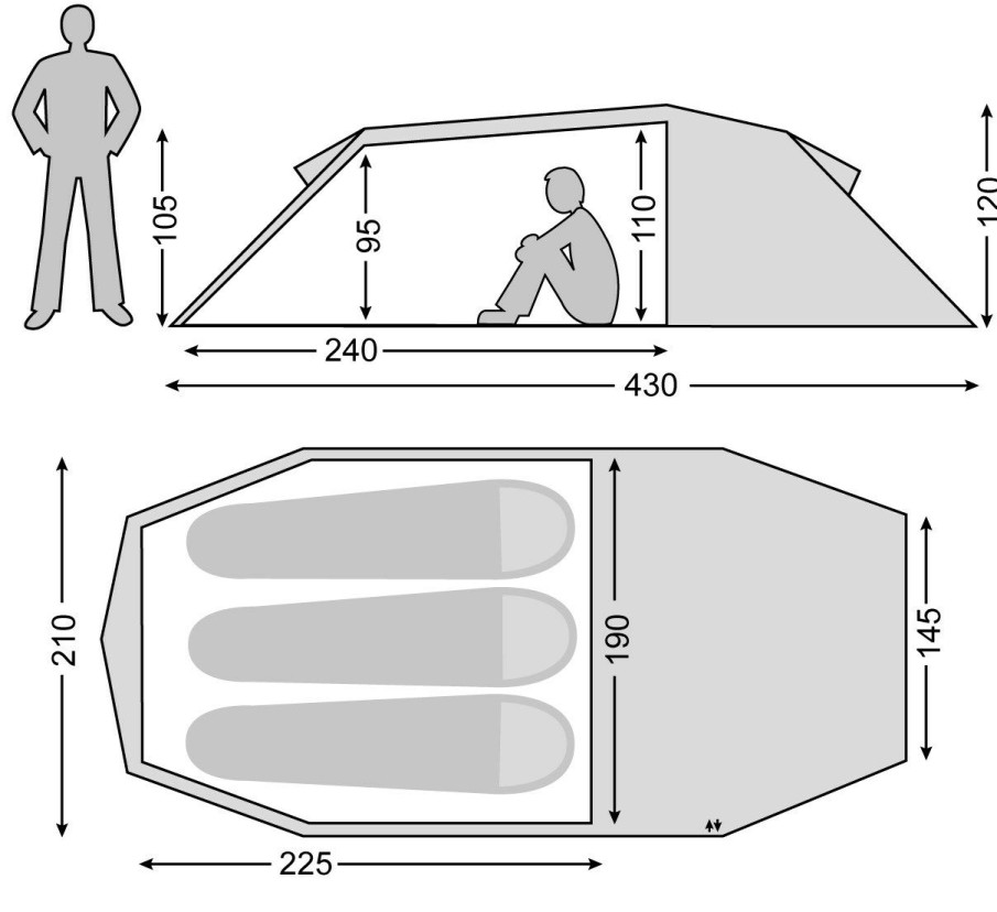 Tents * | Outlet Nordisk Oppland 3 Lw Tent Green