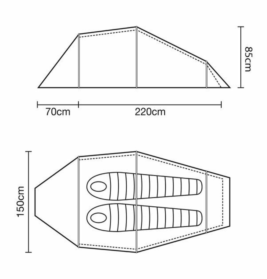 Tents * | Outlet Wild Country Blizzard 2 Tent Green