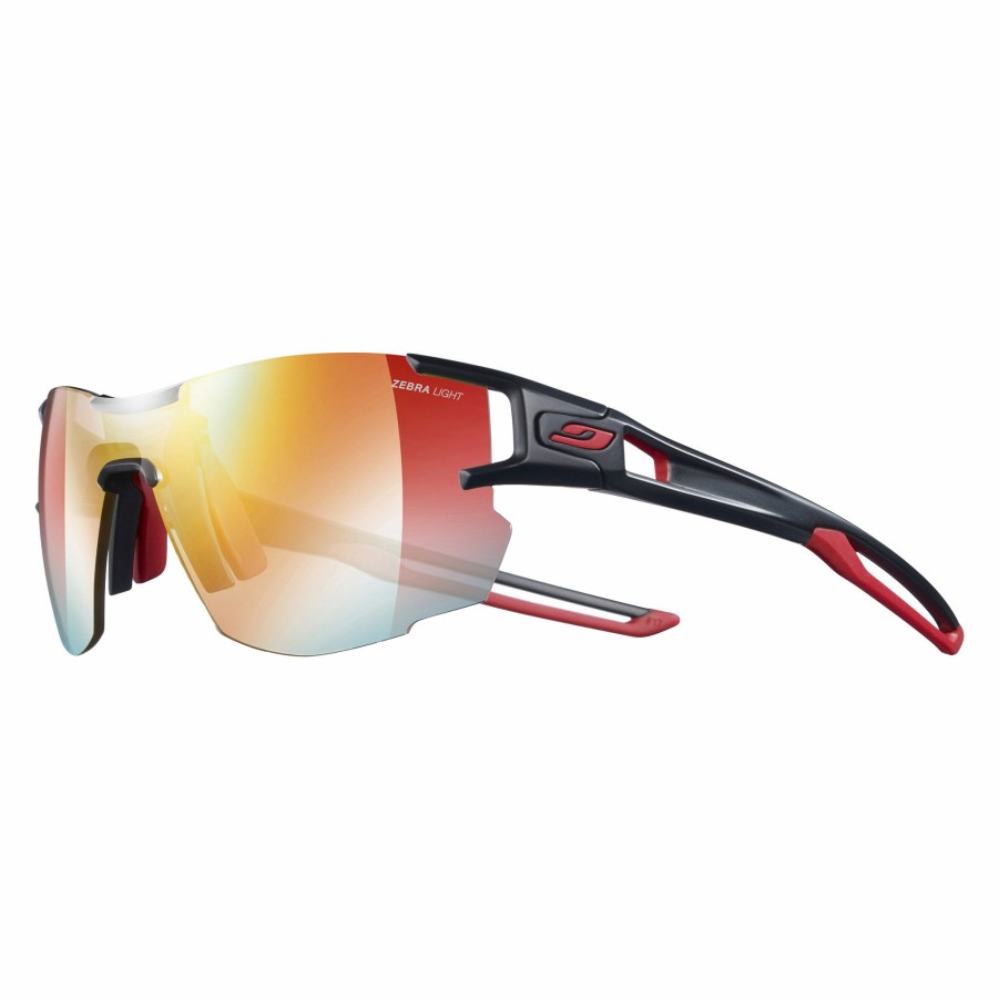 Camping Gear * | Wholesale Julbo Aerolite Sunglasses Black/Red Photochromatic