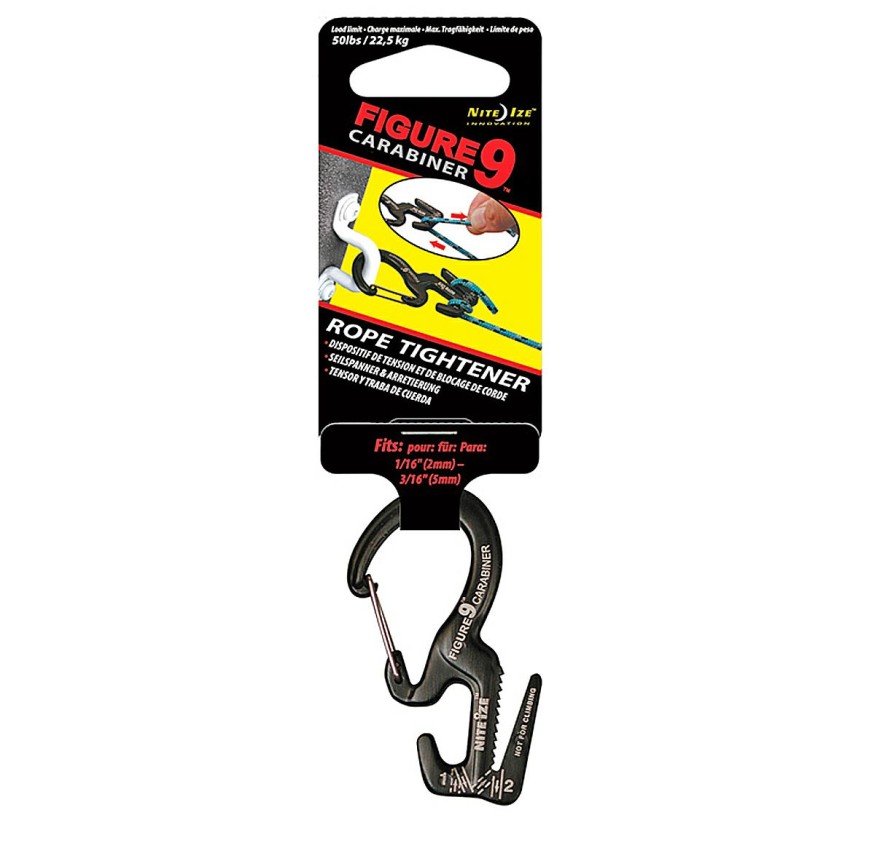 Camping Gear * | Online Nite Ize Figure 9 Carabiner Black Small