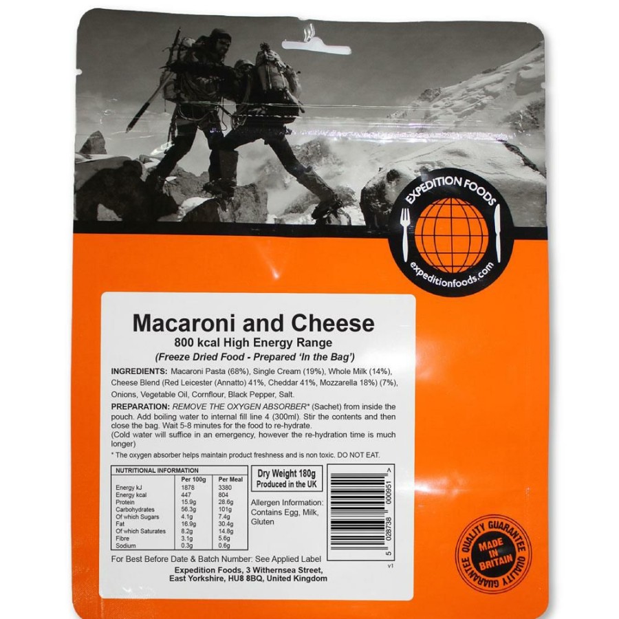 Outdoor Cooking * | New Expedition Foods Macaroni Cheese 800Kcal