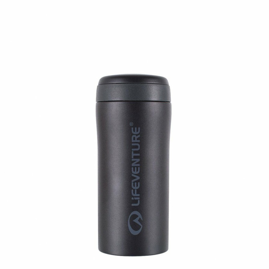 Bottles * | Wholesale Lifeventure Thermal Mug Matt Black