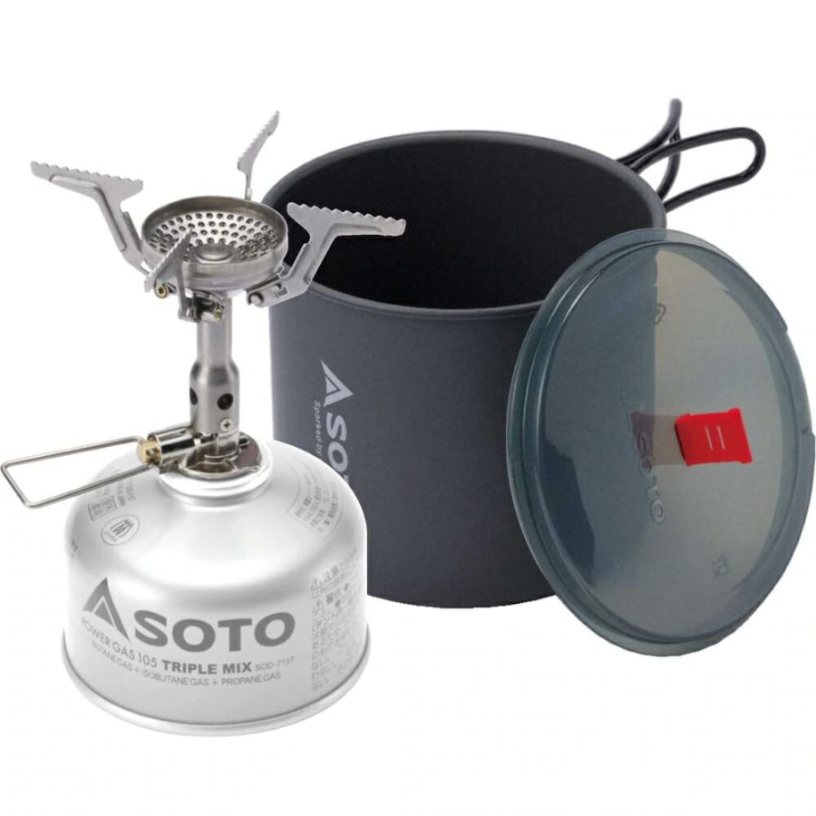 Outdoor Cooking * | Shop Soto Amicus Stove Without Igniter Plus New River Pot Set