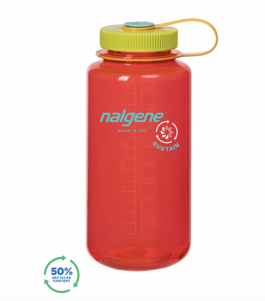 Bottles * | Online Nalgene 1L Tritan Sustain Widemouth Pomegranate